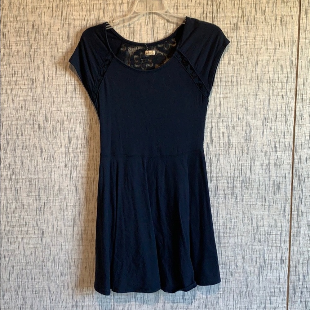 Navy blue hollister dress M